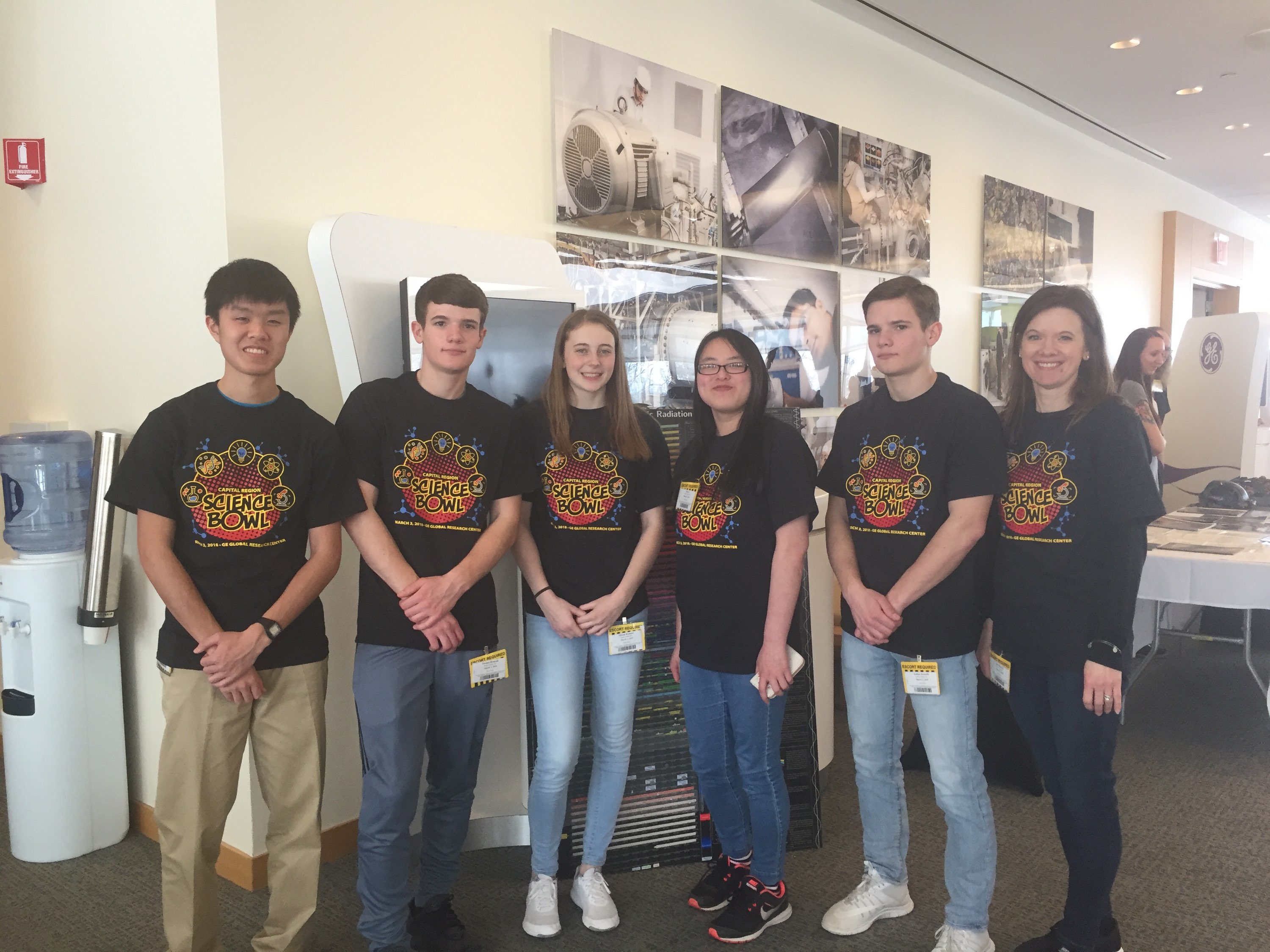 group of high school students at the science bowl