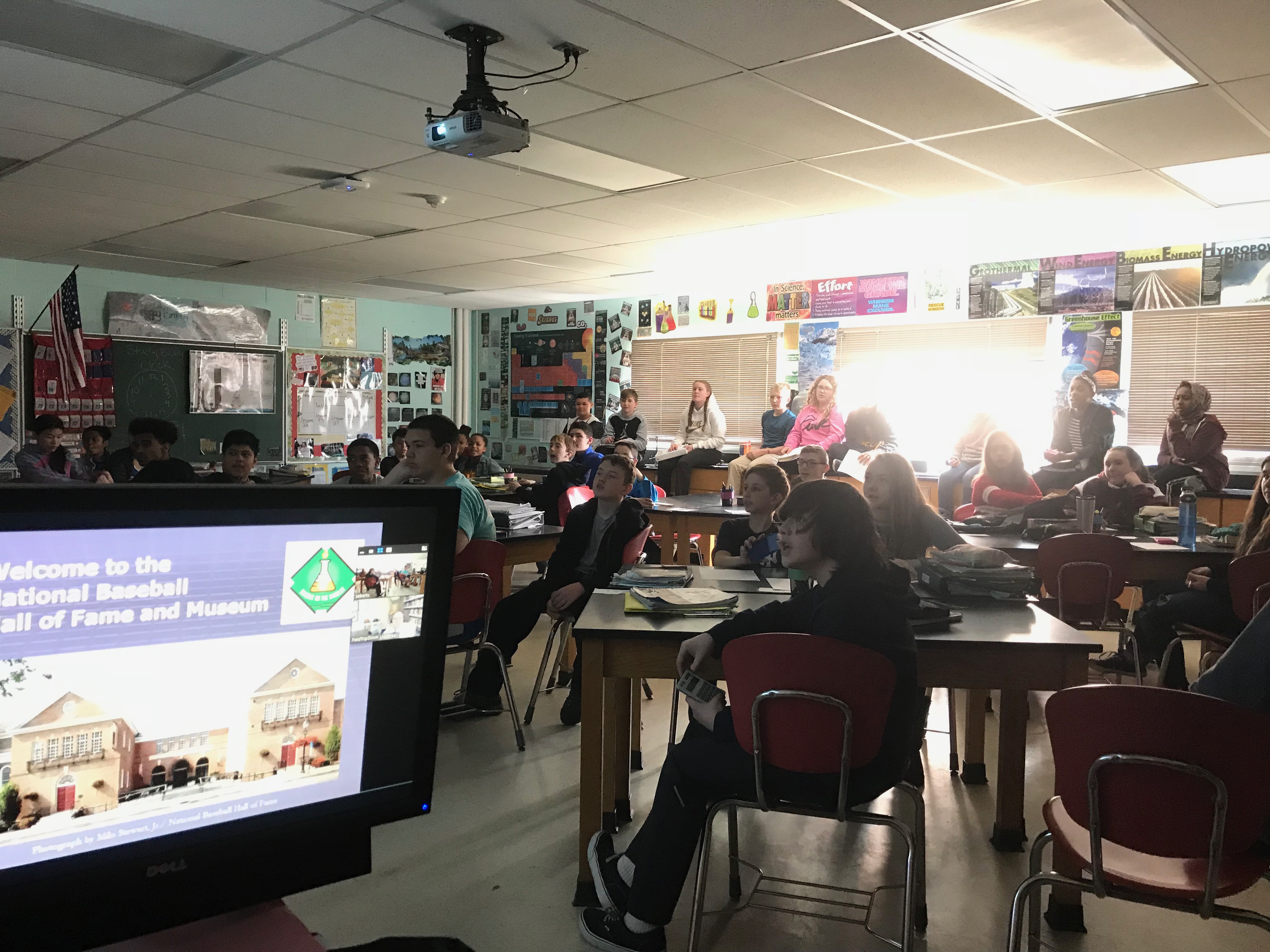 students study science in a classroom