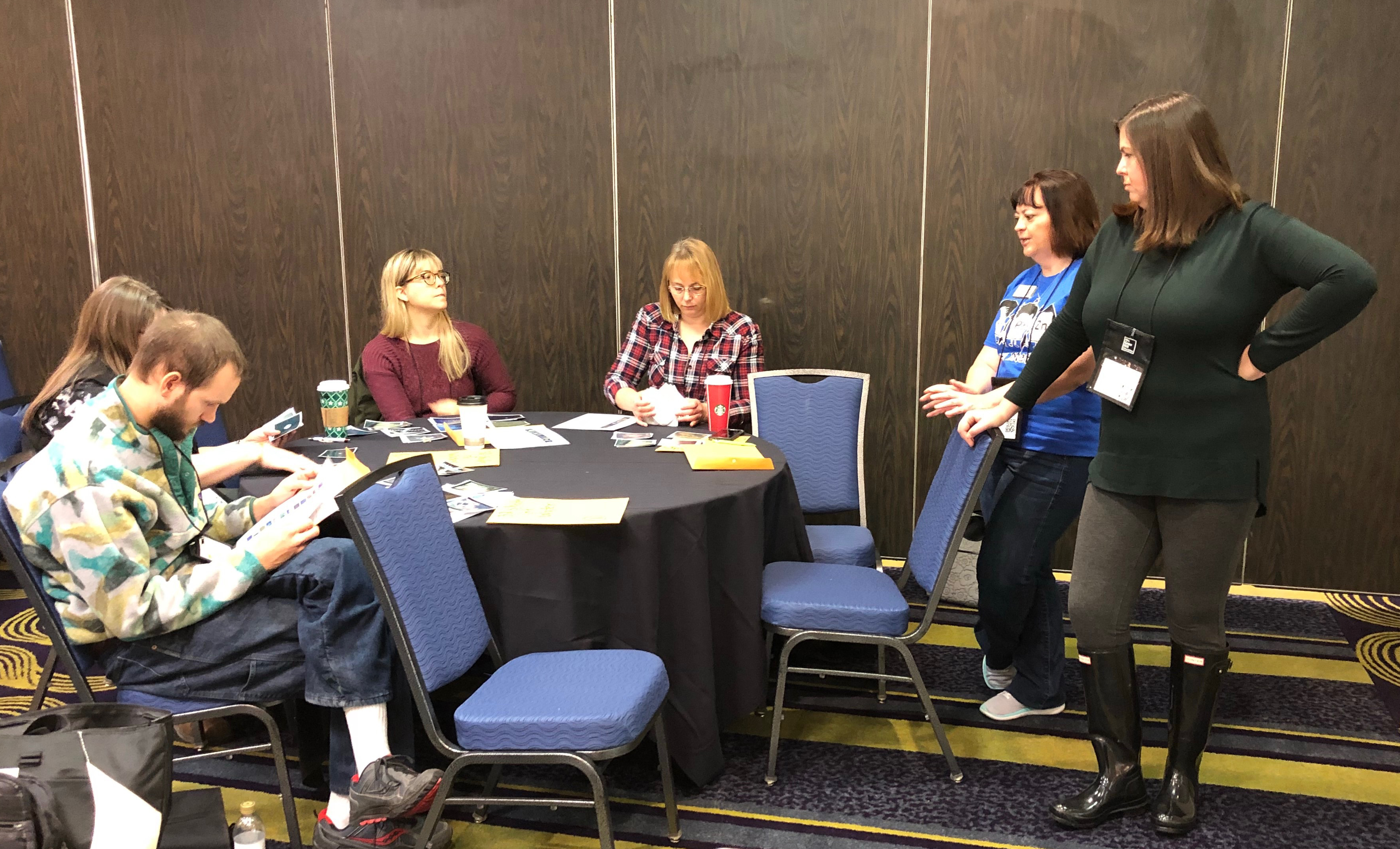 teachers gathered in a room