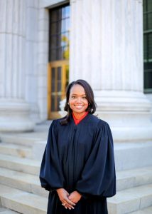 black woman in judge robe