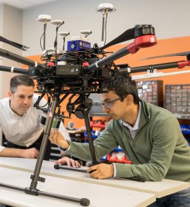 GE's Executive Leader in Robotics and Autonomous Systems John Lizzi at work.