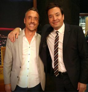 Mr. Aidala posing with Jimmy Fallon.