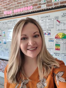 CCHS third-year special education teacher Ms. LaMarche in her classroom.