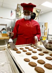 CCHS student participating in the culinary program at Capital Region BOCES Career and Technical Education program.