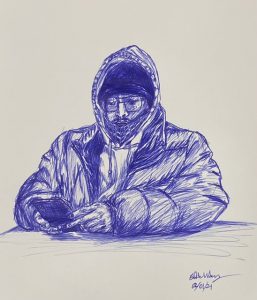 drawing of a person