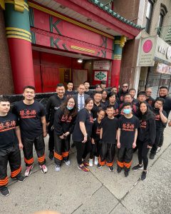 Mr. Ng and his family at New York City’s first AAPI parade.