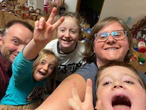 Lisha Kill Middle School teacher Mrs. Lafex and her family. Recently, Mrs. Lafex was named a Jefferson Award recipient.