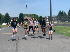 Sand Creek Middle School students participating in activities to bring awareness to mental health throughout the month of May.