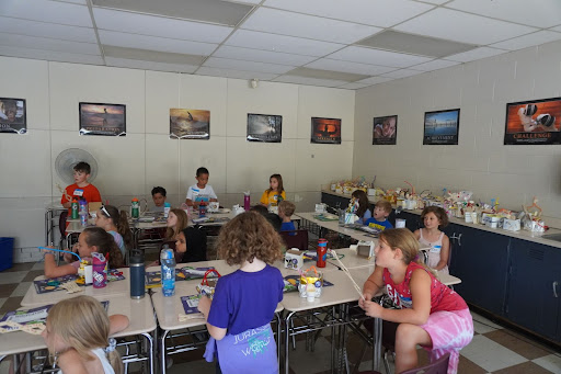 Students listening to instruction while at their desks