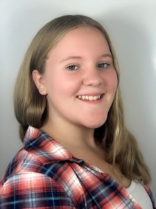 headshot of female blond hair