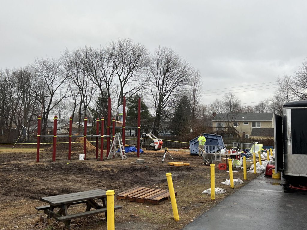 playground build breaks ground at an elementary school