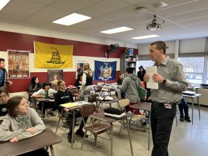 Eric in the classroom