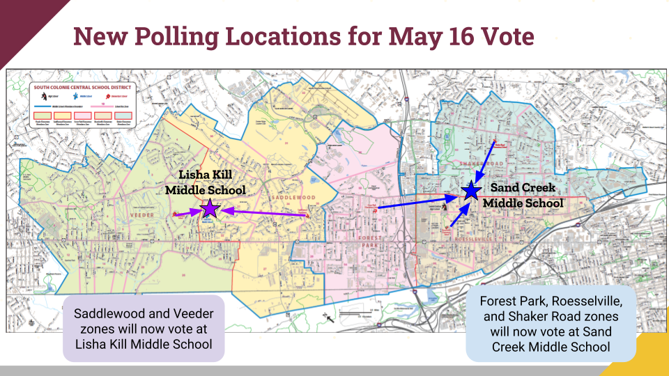 Map of the new polling locations