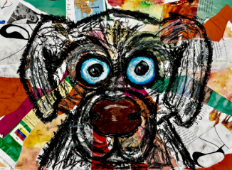 Blue Eyed Dog by McKenna Coon (grade 6)