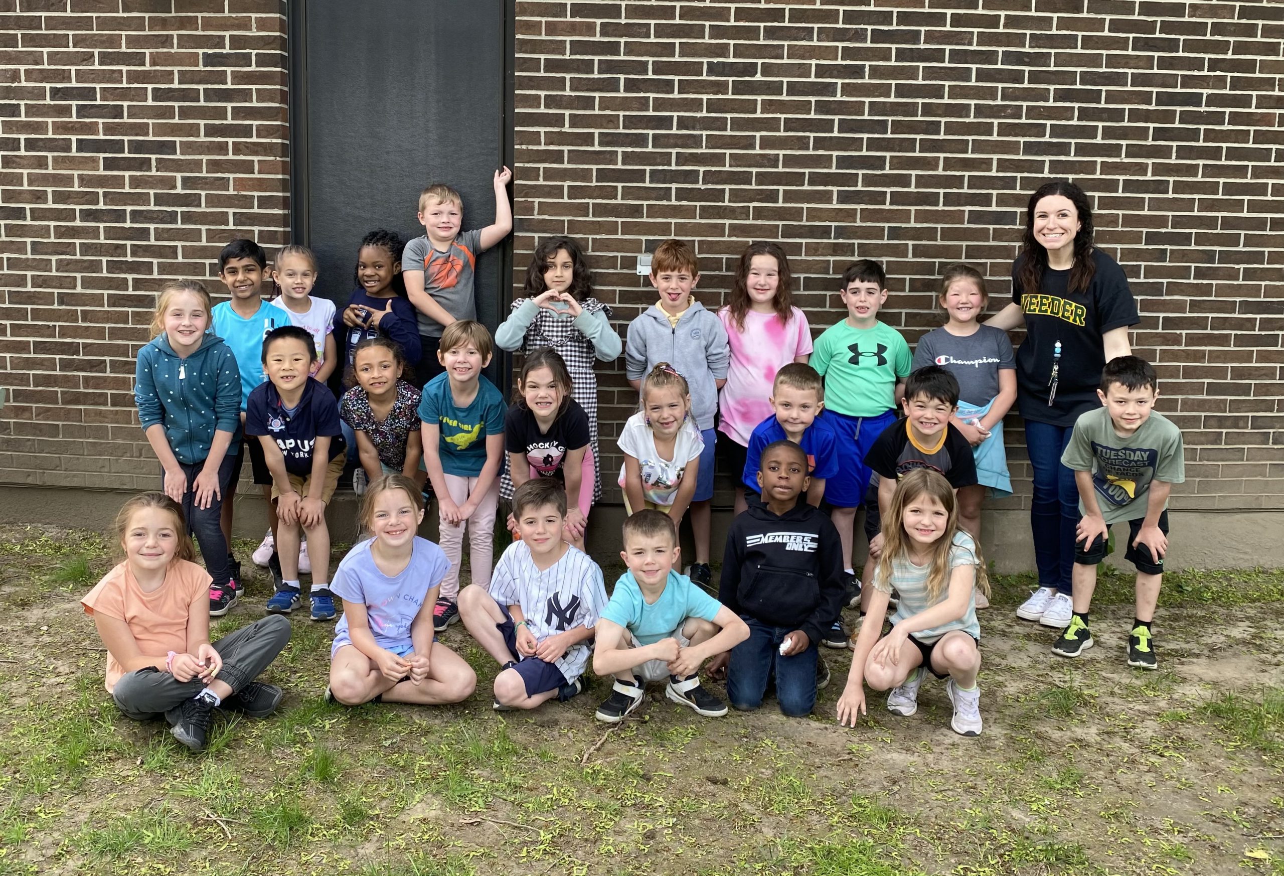 Ms. Guizor and her students during a field trip