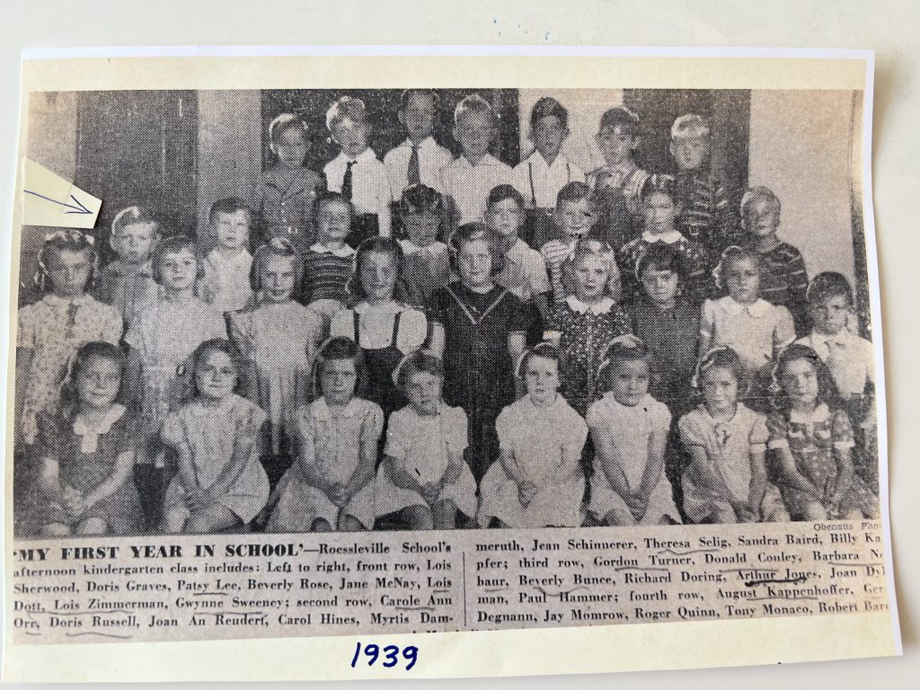 Photo Gordon Turner’s Kindergarten Class 1939