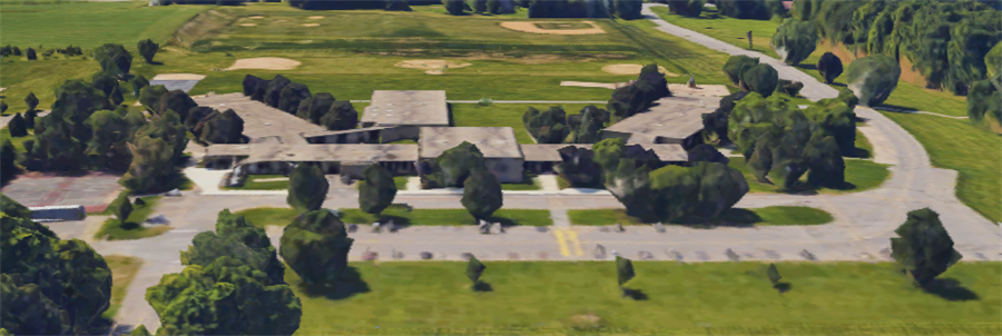 Aerial view of Bernabi Elementary