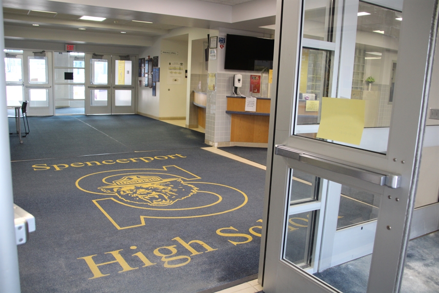 High school visitor entrance