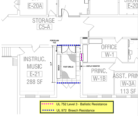 Bernabi vestibule layout