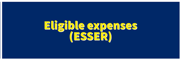 Eligible expenses (ESSER)