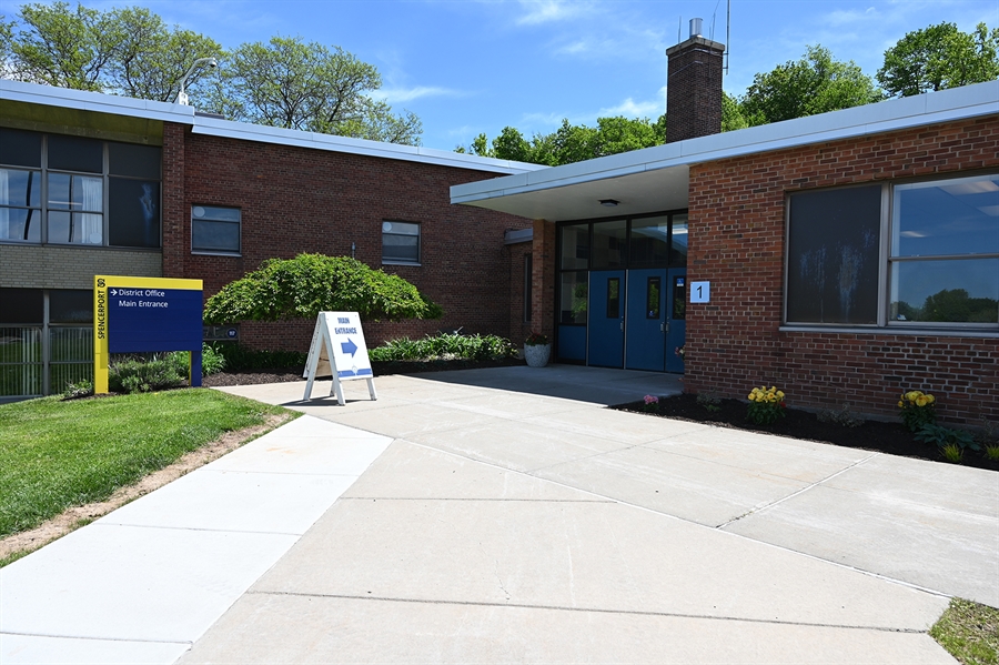 This is the image for the news article titled District Office's main entrance reopened