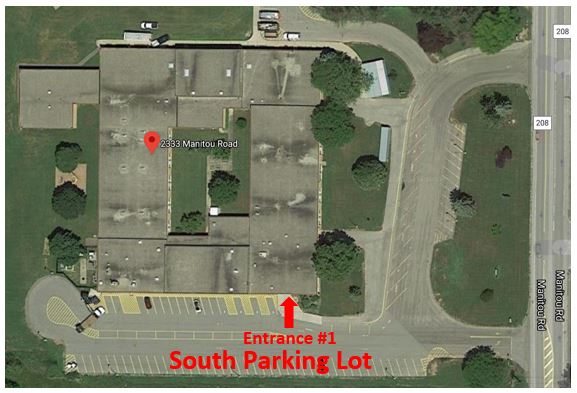 Google Image of Munn Parking lot Google Image of Munn Parking lot