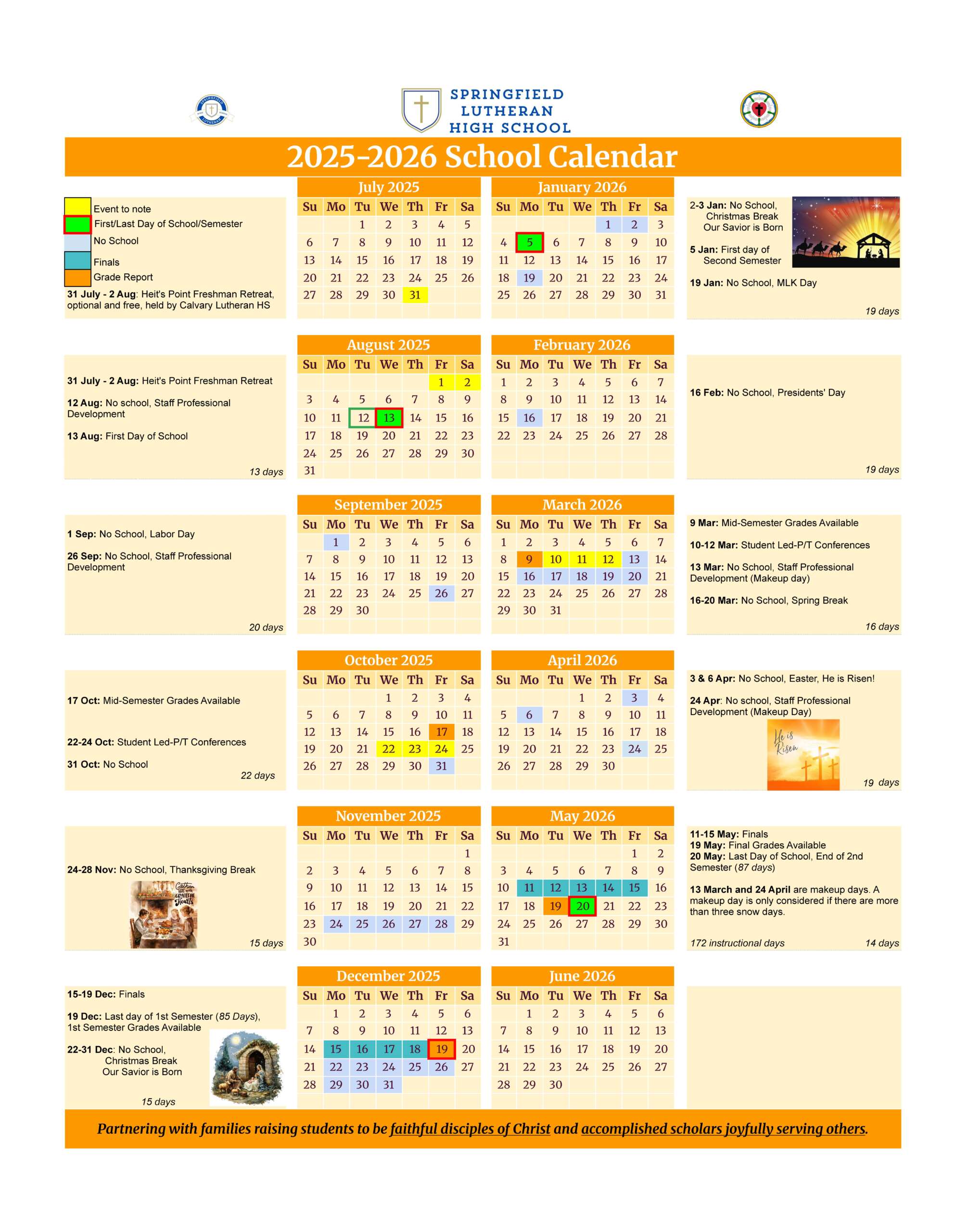 25-26 Yearly School Calendar - 25-26 Calendar