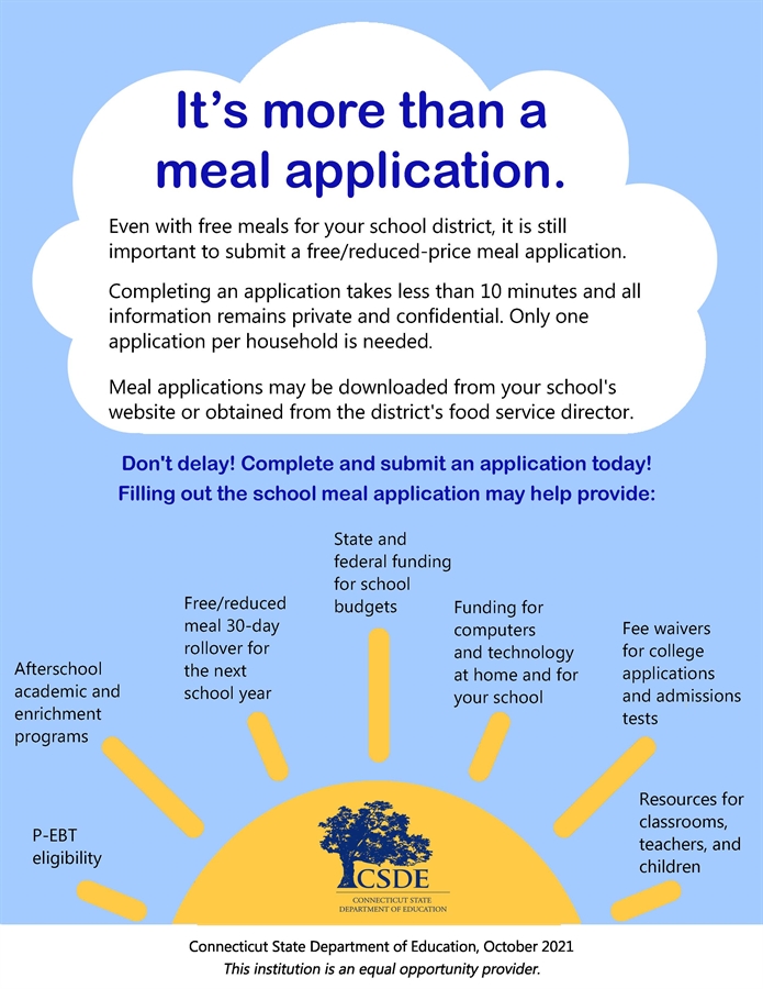 Description of meal application benefits