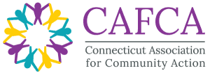 The Connecticut Association for Community Action (CAFCA) logo. The Connecticut Association for Community Action (CAFCA) logo.