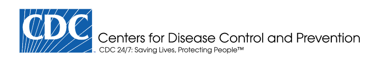 The complete logo for the Centers for Disease and Prevention.