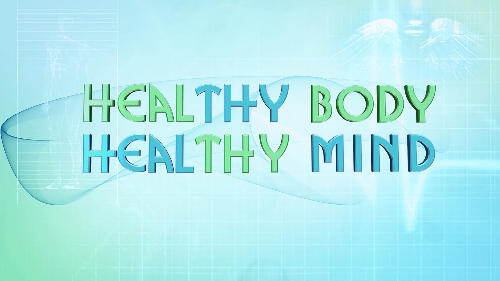 Sign that reads "Healthy Body" above "Healthy Mind".