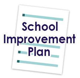 Paper report that reads "School Improvement Plan".