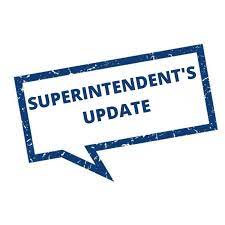 Thought bubble that reads "Superintendent's Update."