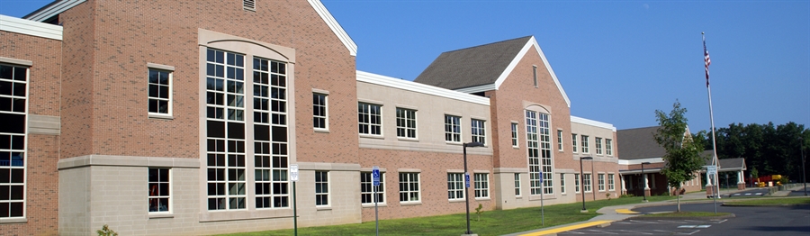 Front view of Stafford Elementary School.
