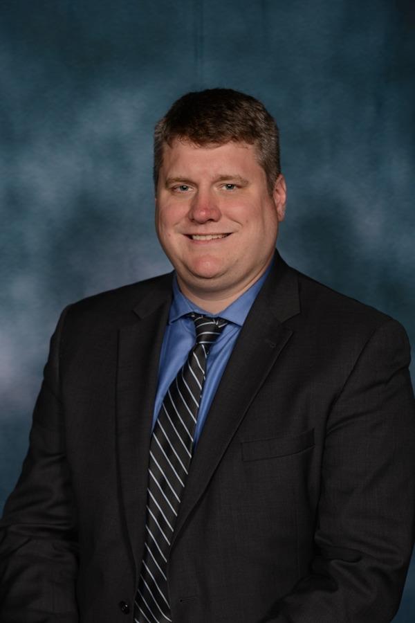 Portrait of Principal Tim Kinel for Stafford Middle School.
