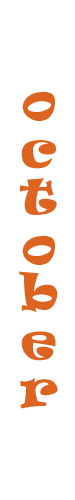 Vertical Title that reads "October".