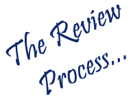 Fancy lettering that reads "The Review Process...".