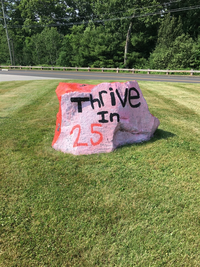 Rock Painted Thrive in 25