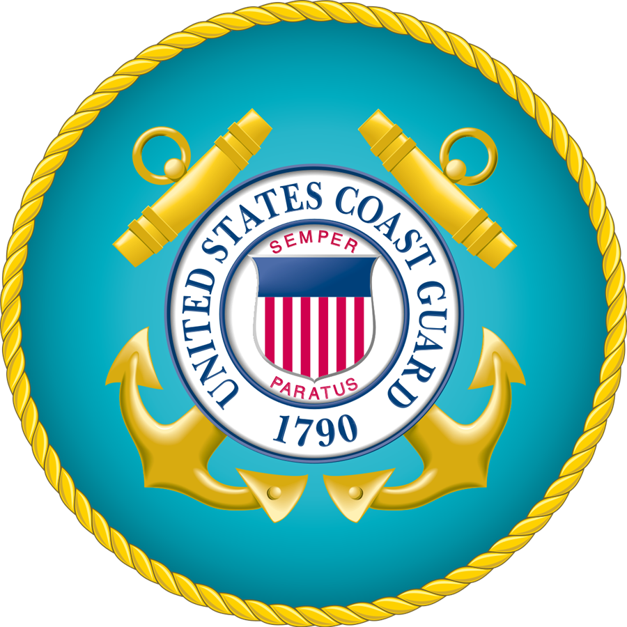 United States Coast Guard logo.