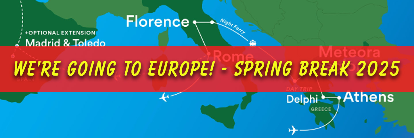 We're going to Europe! Spring 2025!