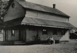 The first wood frame Sulphur Springs School, built in 1920