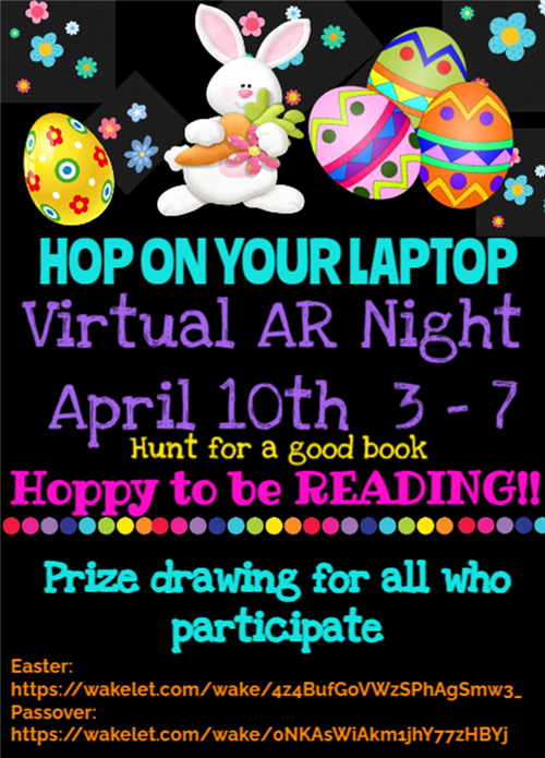 Virtual AR Night 4/10 from 3 - 7pm