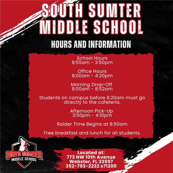  SSMS Hours and Information