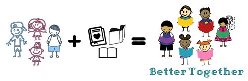 Kids plus books equals readers - better together