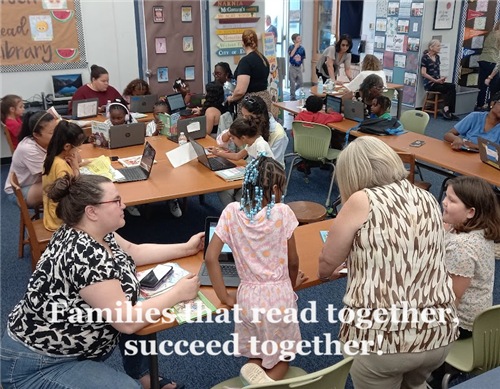 Families that read together, succeed together!