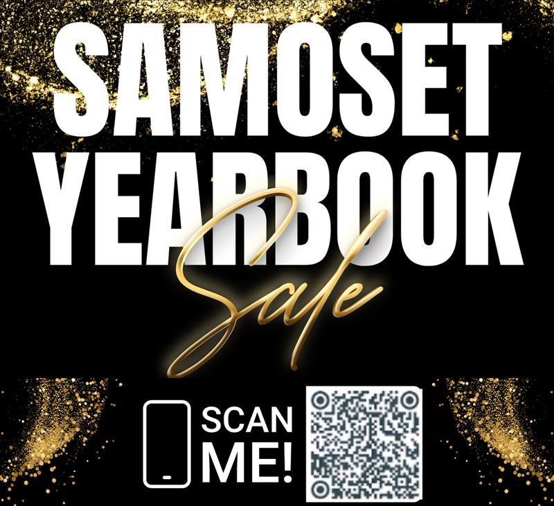 Samoset Yearbook Sale Graphic with QR Code