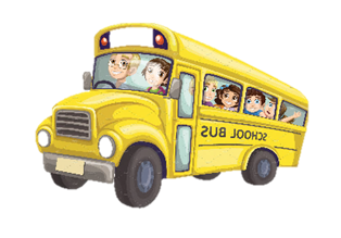 clipart bus facing left