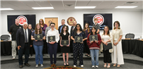 high school students holding certificates pictured with staff thumbnail266122