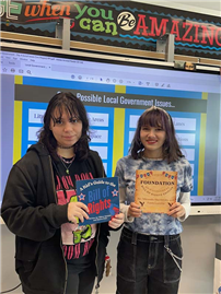 Students from Mrs. Heinrichs’ and Mr. Sgaglione’s Government and Civics classes at Sachem High School East thumbnail266047