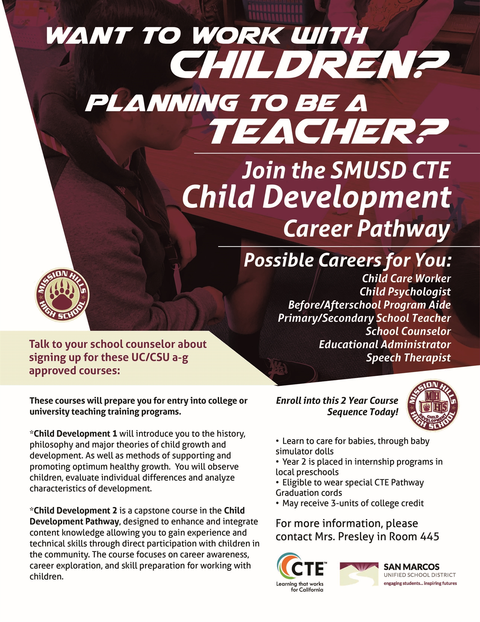 Child Development Course Flyer